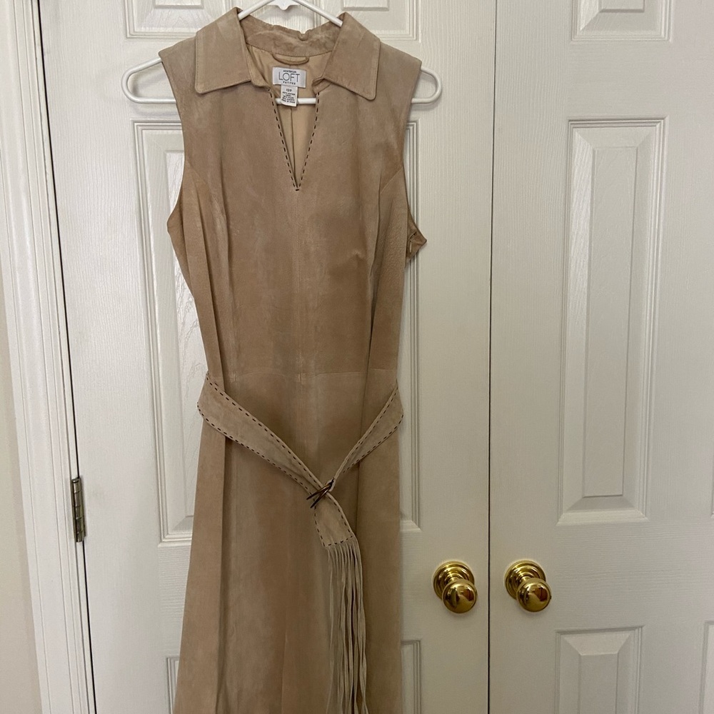 Ann Taylor loft suede dress